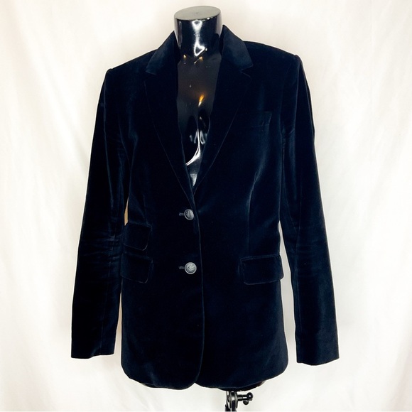 rag & bone Jackets & Blazers - Rag & Bone Velvet Blazer Black Tailored Size 8